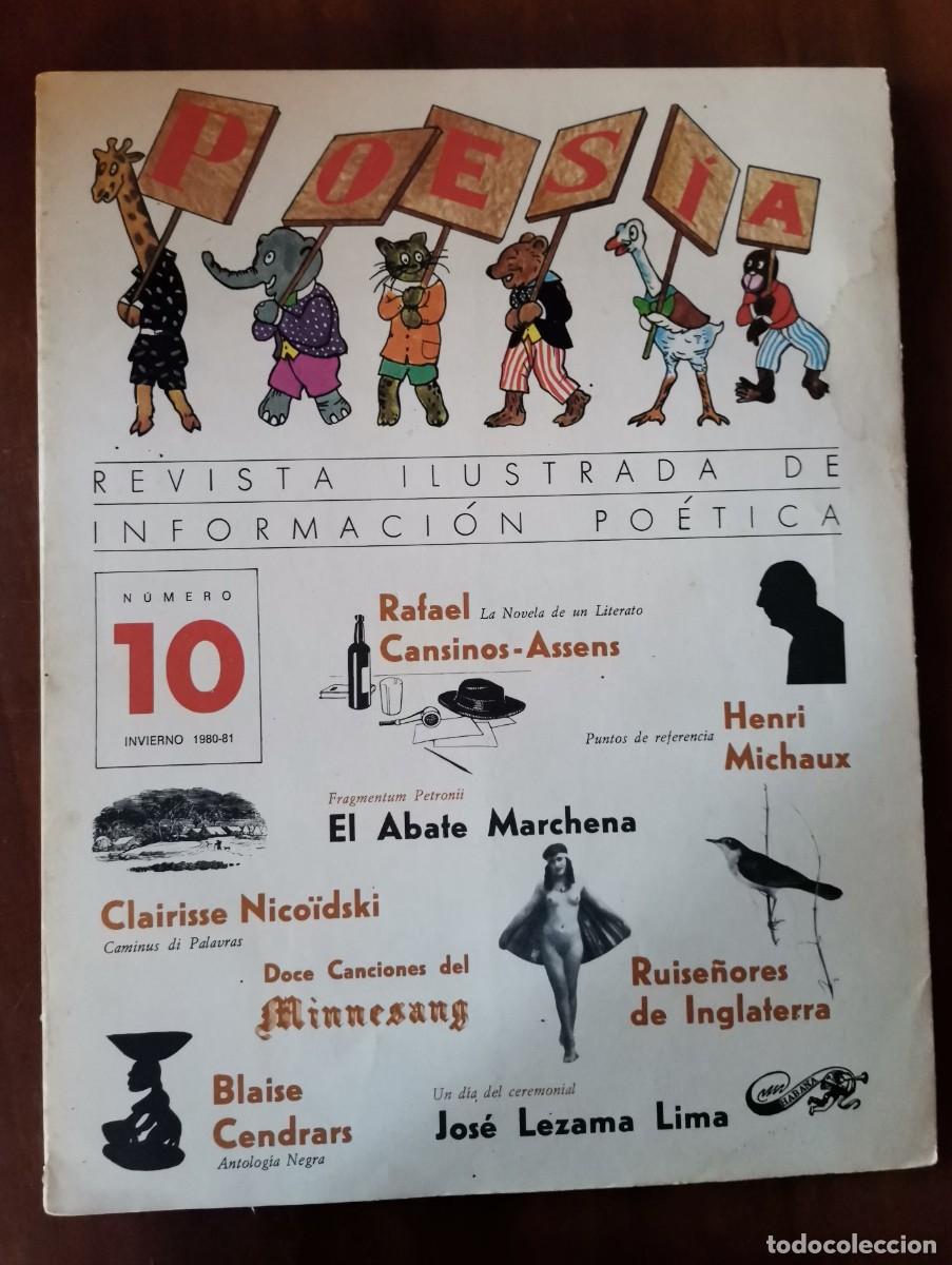 Libros de segunda mano: POES&Iacute;A. REVISTA ILUSTRADA DE INFORMACI&Oacute;N . N&ordm; 10. MINISTERIO DE CULTURA. INVIERNO 1980- - VV.