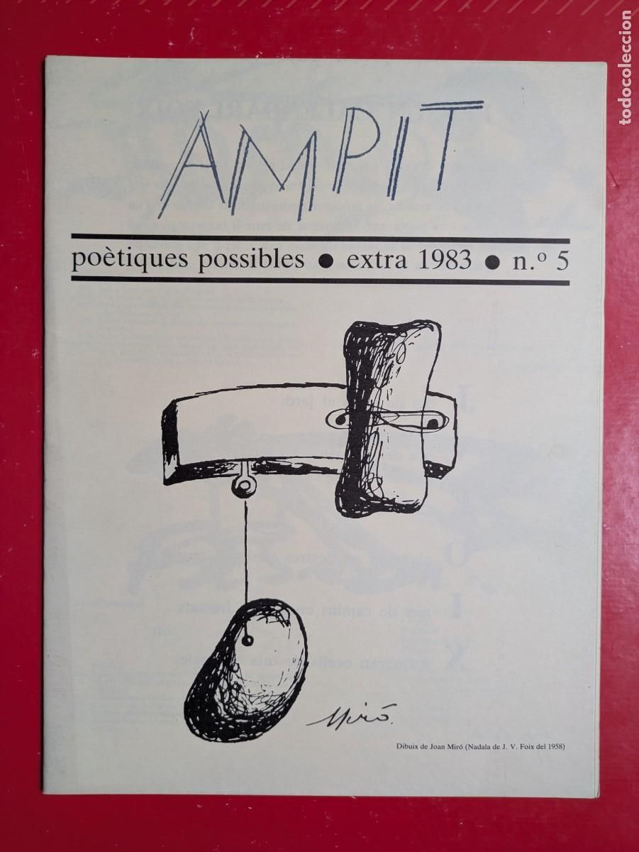 Libros de segunda mano: REVISTA AMPIT - po&egrave;tiques possibles n. 05 Extra 1983