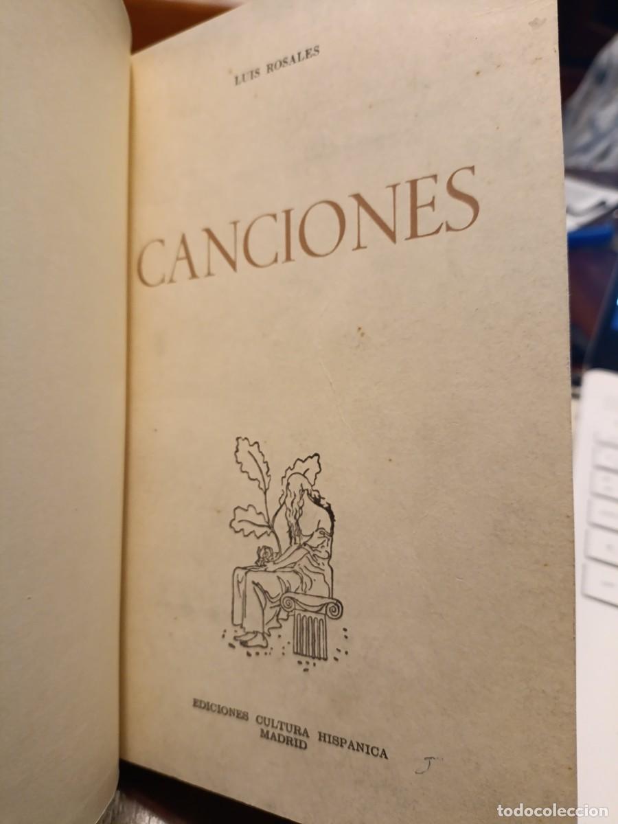 Libros de segunda mano: LUIS ROSALES. CANCIONES. 1973 - Foto 2