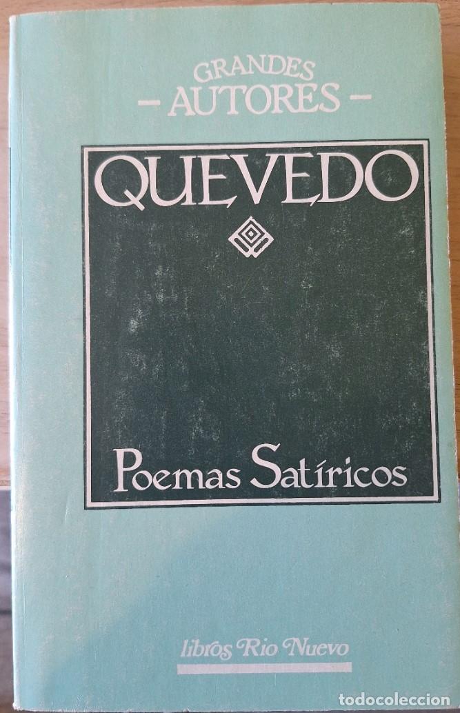 Libros de segunda mano: POEMAS SATIRICOS. - QUEVEDO, Francisco de.