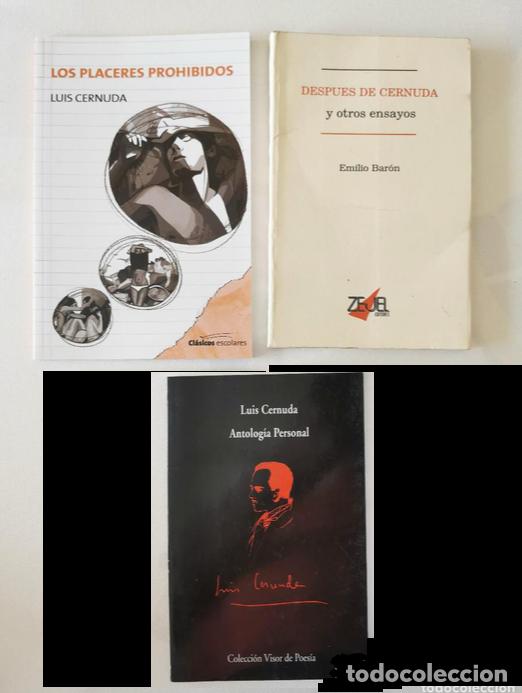 Second hand books: Luis Cernuda Antolog&iacute;a Personal Los placeres prohibidos EMILIO BAR&Oacute;N Despu&eacute;s de C. y otros ensayos