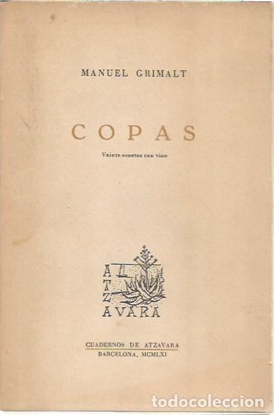 Libros de segunda mano: COPAS VEINTE SONETOS CON VINO MANUEL GRIMALT - Foto 1