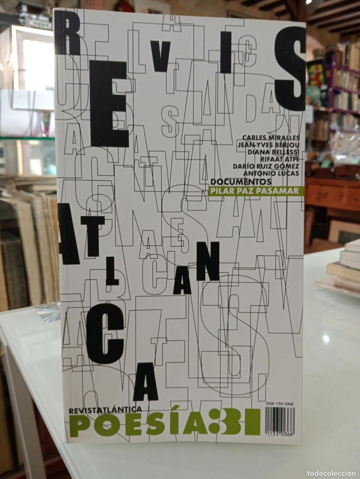Libros de segunda mano: RevistaAtl&aacute;ntica Poes&iacute;a, N&ordm;31 -