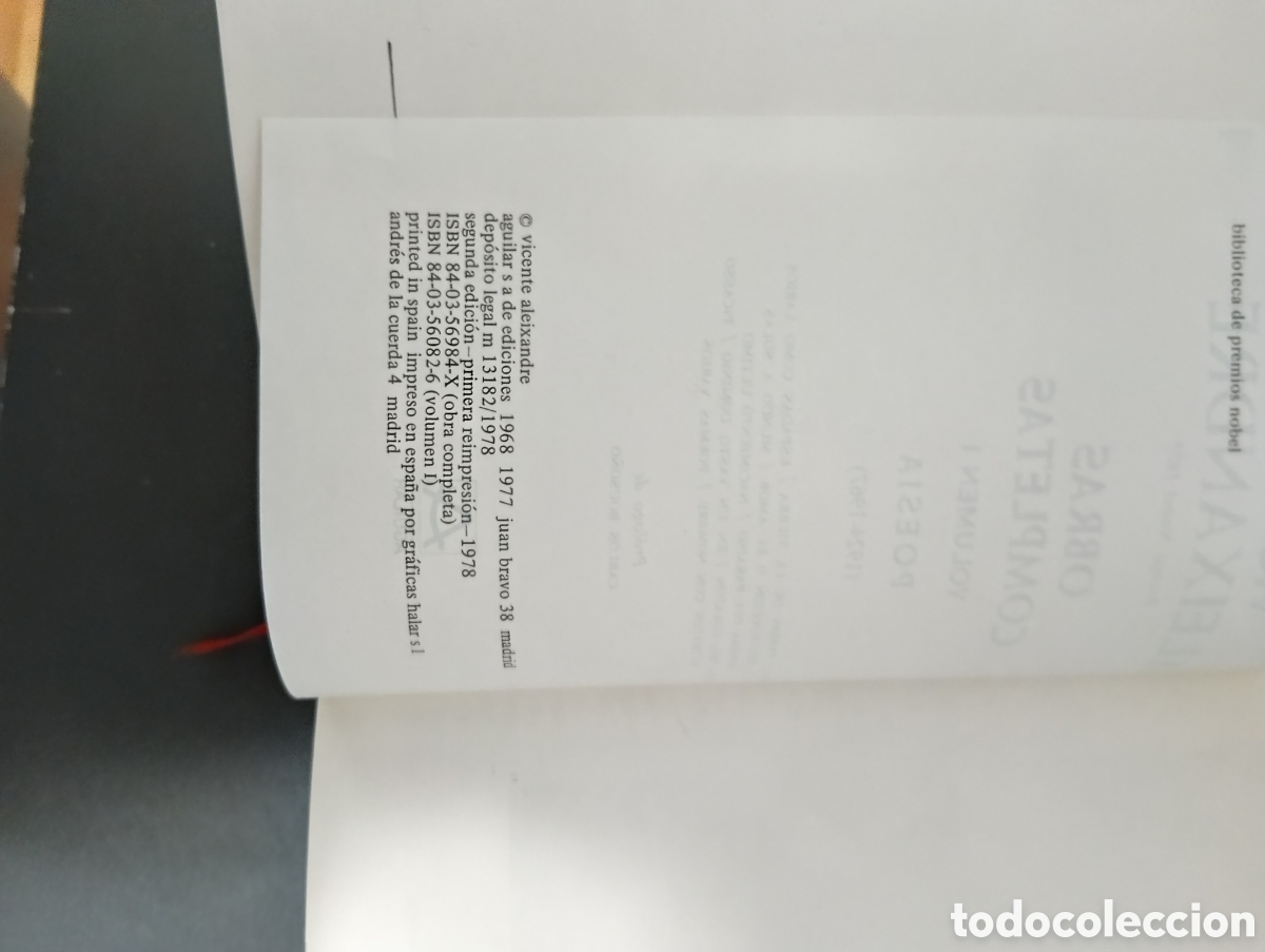 Libros de segunda mano: Obras completas Aleixandre - Foto 3