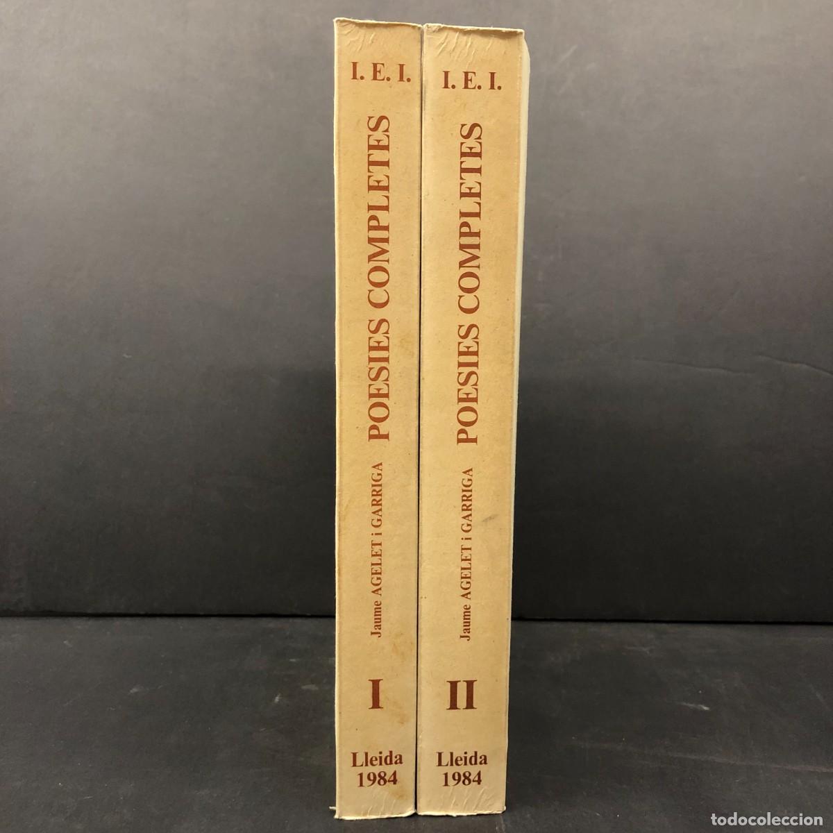 Libros de segunda mano: JAUME AGELET I GARRICA - POESIES COMPLETES - 2 VOLUMS - LLEIDA 1984 - I.E.I INSTITUT ESTUDIS / 112