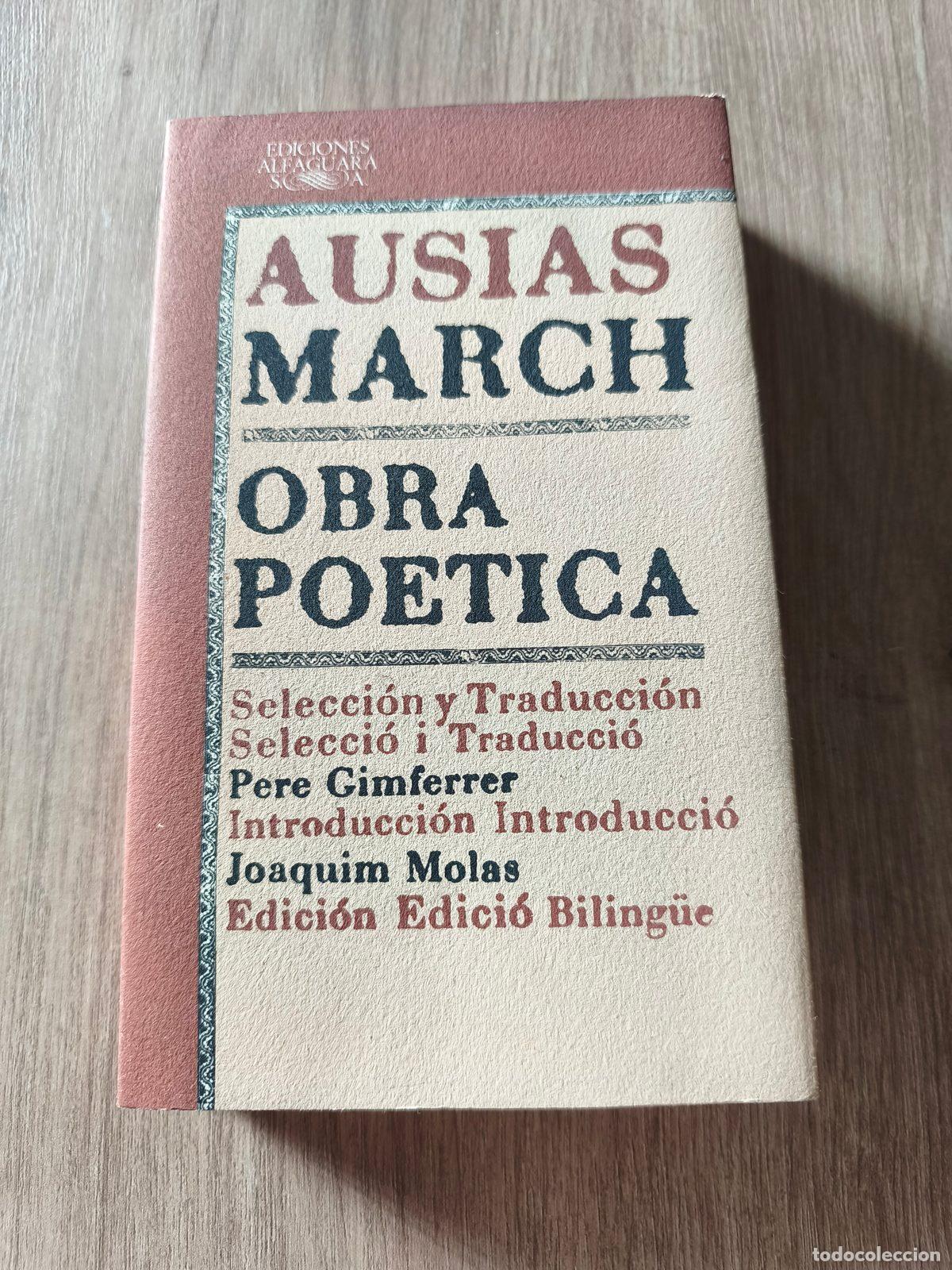 Libros de segunda mano: Obra po&eacute;tica Ausi&agrave;s March