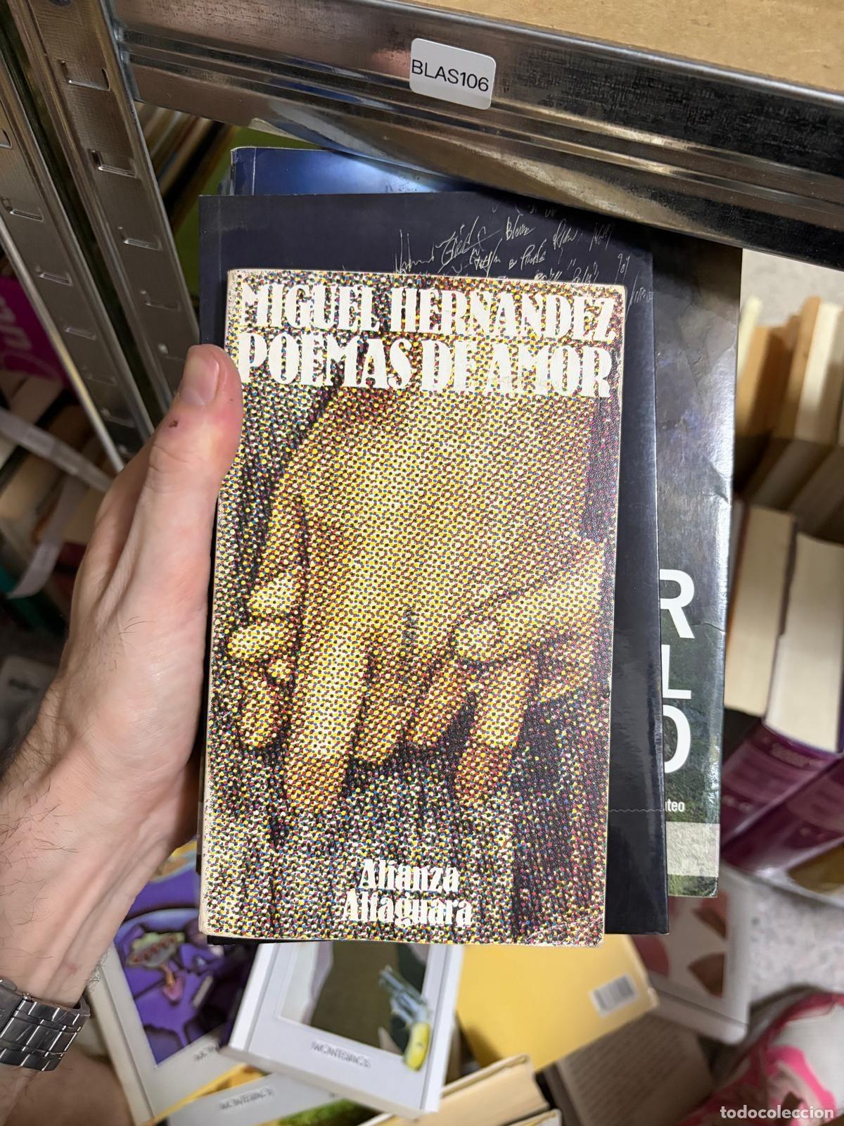 Libros de segunda mano: BLAS106 - Miguel Hern&aacute;ndez - Poemas de amor - Alianza