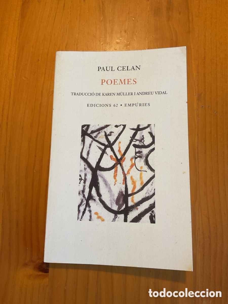 Libros de segunda mano: PAUL CELAN &ndash; POEMES &ndash; EDICI&Oacute; BILING&Uuml;E ALEMANY-CATAL&Agrave; &ndash; EDICIONS 62 / EMP&Uacute;RIES &ndash; 2000