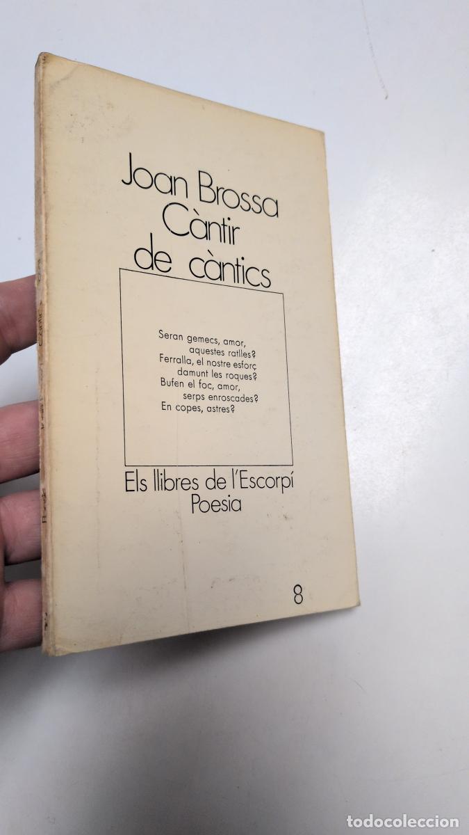 Libros de segunda mano: C&agrave;ntir de c&agrave;ntics - Brossa, Joan