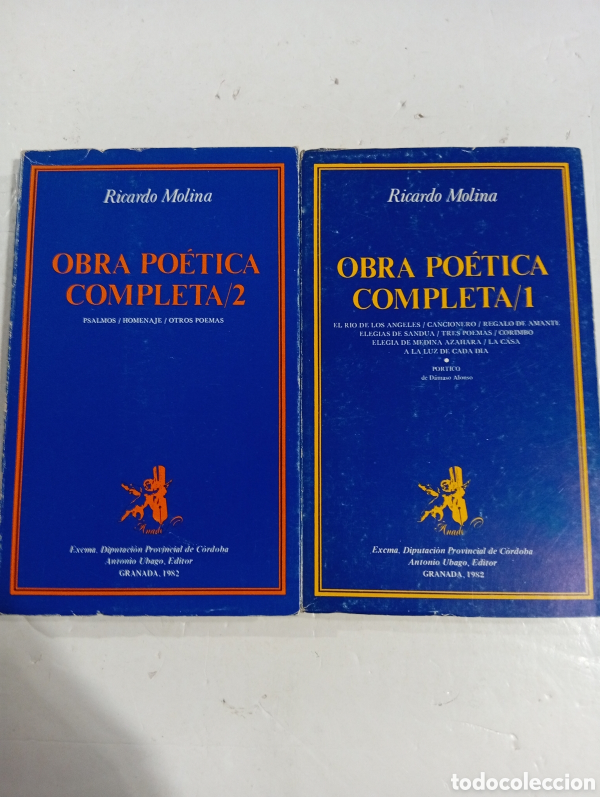 Libros de segunda mano: Obra Po&eacute;tica Completa Ricardo Molina 2 tomos