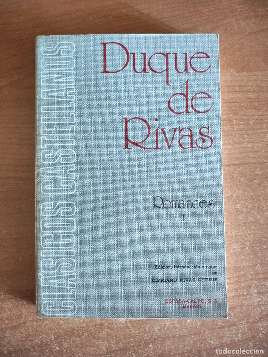 Second hand books: Romances I - Duque de Rivas - Cl&aacute;sicos Castellano. Espasa Calpe, 1976