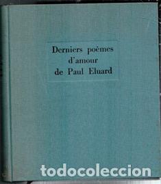 Libros de segunda mano: Derniers po&egrave;mes d'amour de Paul Eluard
