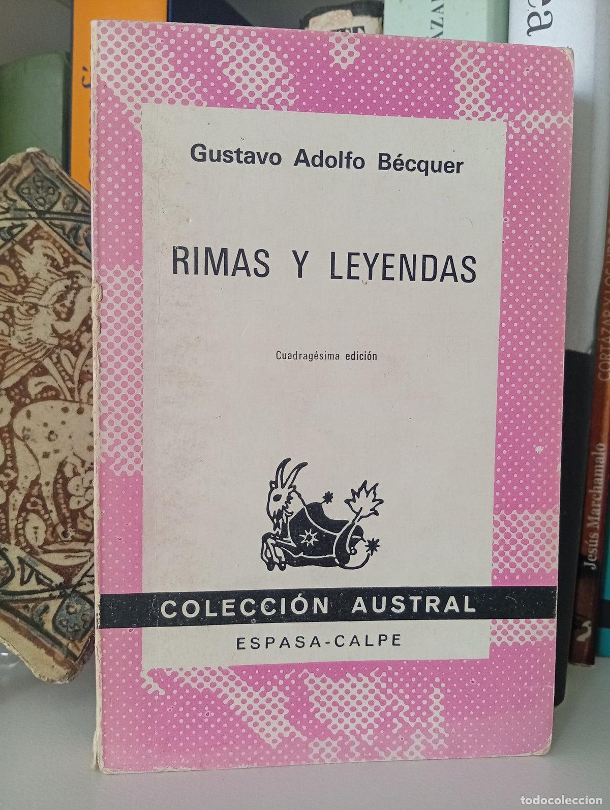 Libros de segunda mano: Rimas y leyendas - Gustavo Adolfo Becquer