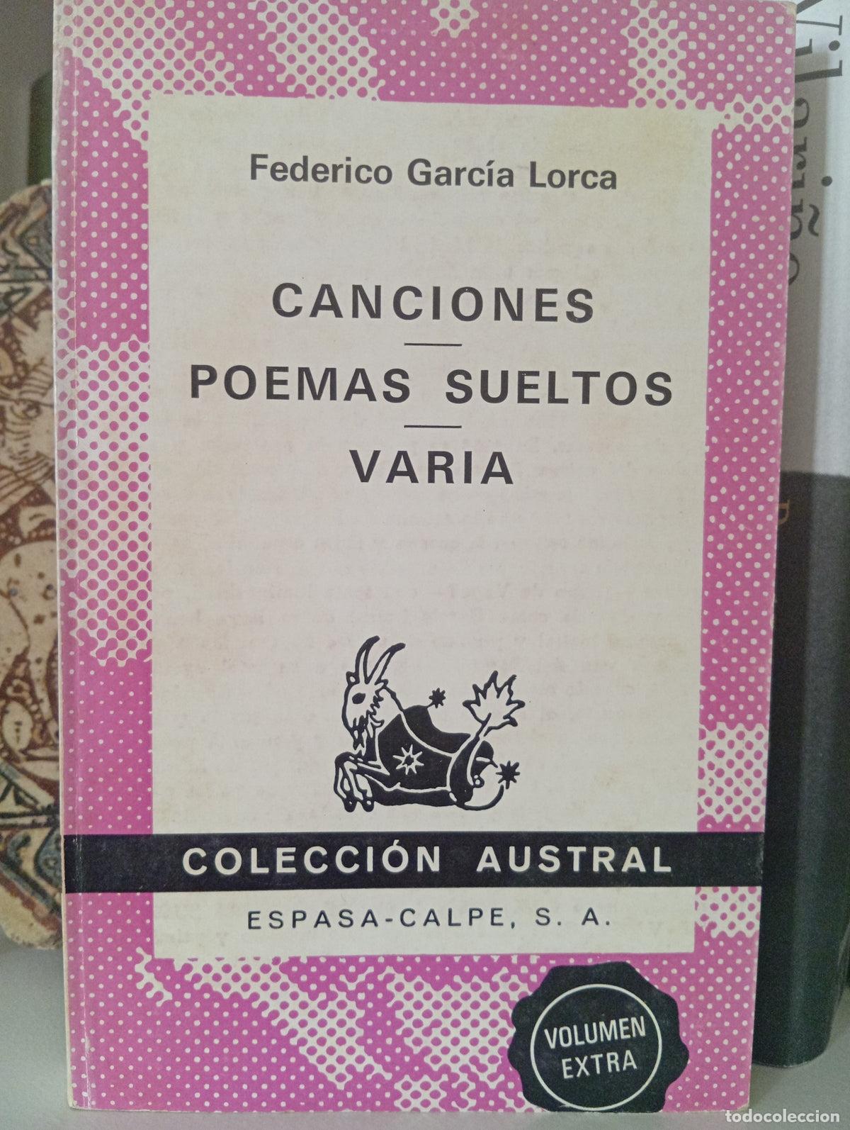 Libros de segunda mano: Canciones, poemas sueltos, varia