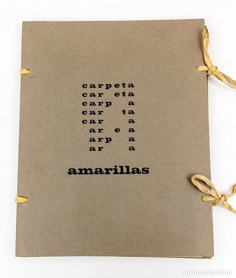 Libros de segunda mano: CARPETA AMARILLAS - FRANCISCO PINO - POESIA EXPERIMENTAL - VISUAL - 200 EJ. - GRADOLI - MILLAN...