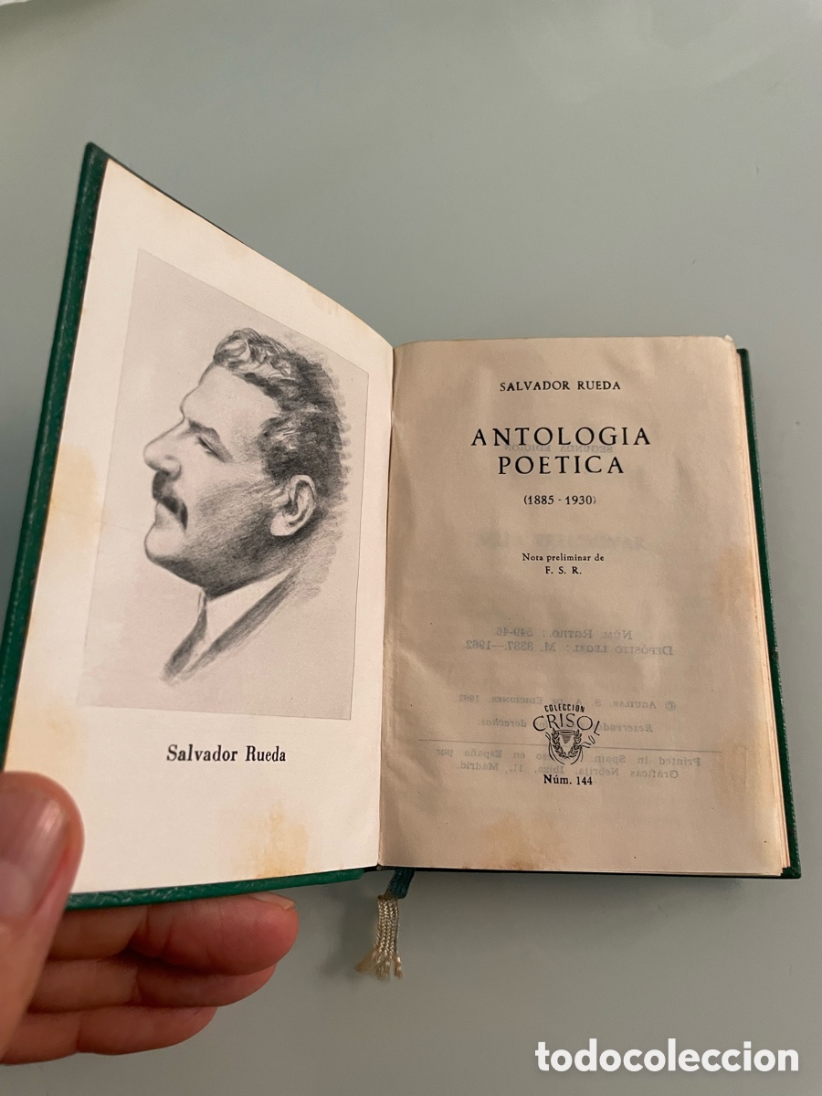 Libros de segunda mano: Antolog&iacute;a Po&eacute;tica. Salvador Rueda, Aguilar Crisol 144. 2&ordf; ed. 1962