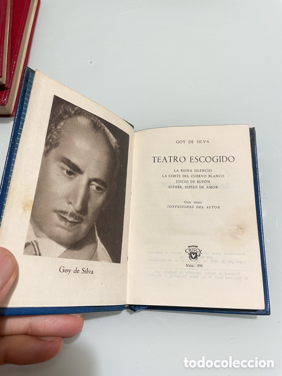 Libros de segunda mano: Teatro escogido. Goy De Silva. Aguilar Crisol 391, 1&ordf; edici&oacute;n 1955.