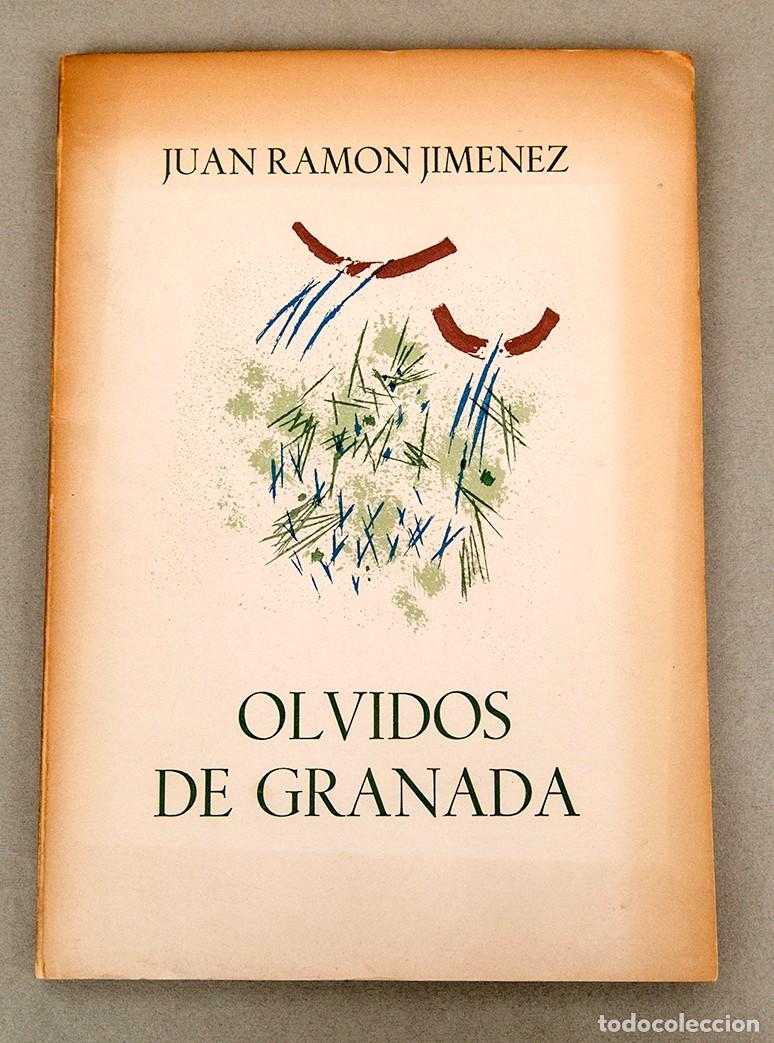 Libros de segunda mano: JUAN RAM&Oacute;N JIM&Eacute;NEZ - OLVIDOS DE GRANADA - 1960