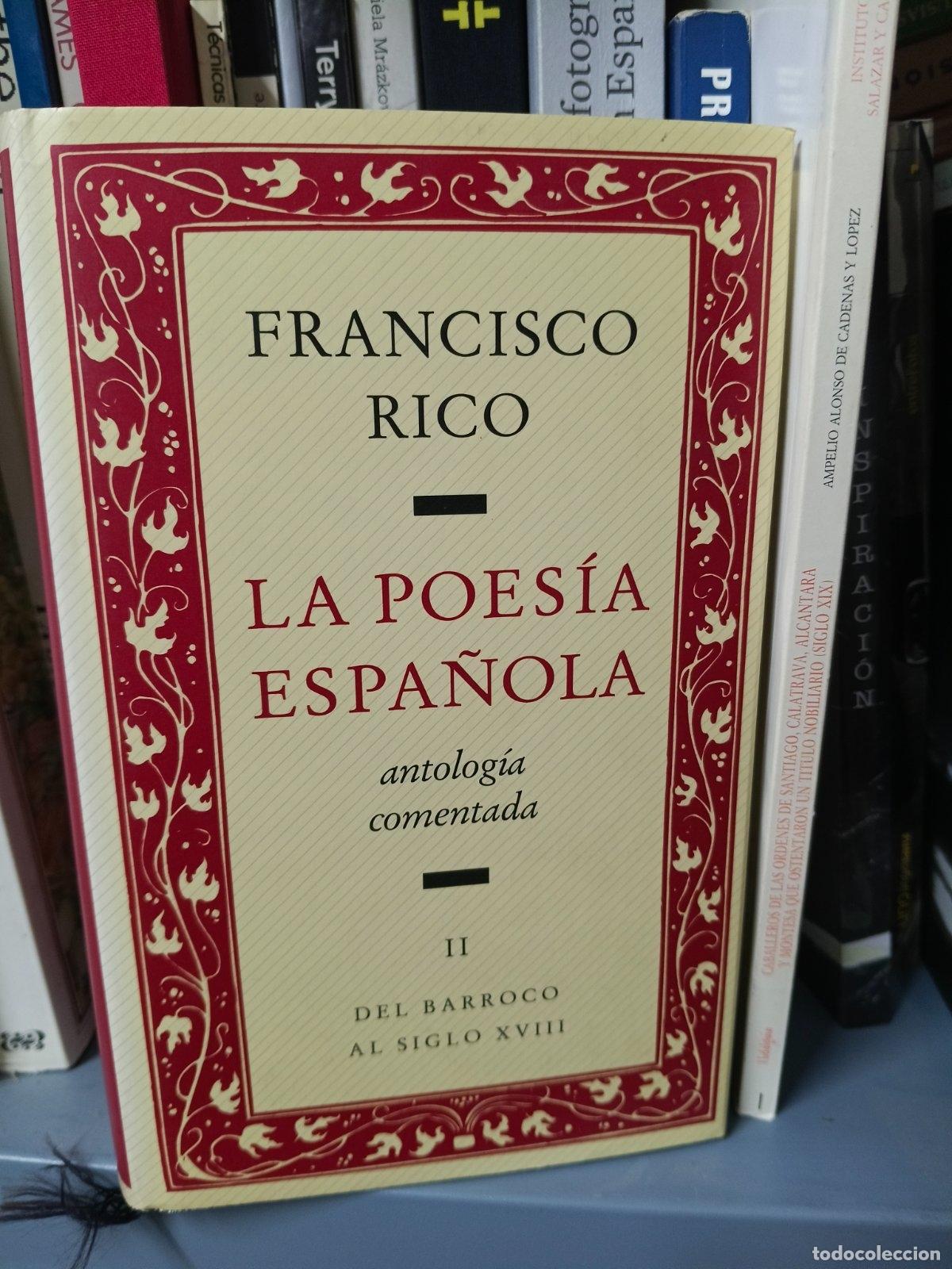 Gebrauchte B&uuml;cher: Del barroco al siglo XVIII La poes&iacute;a espa&ntilde;ola | Francisco Rico | Club C&iacute;rculo de Lectores | 1991
