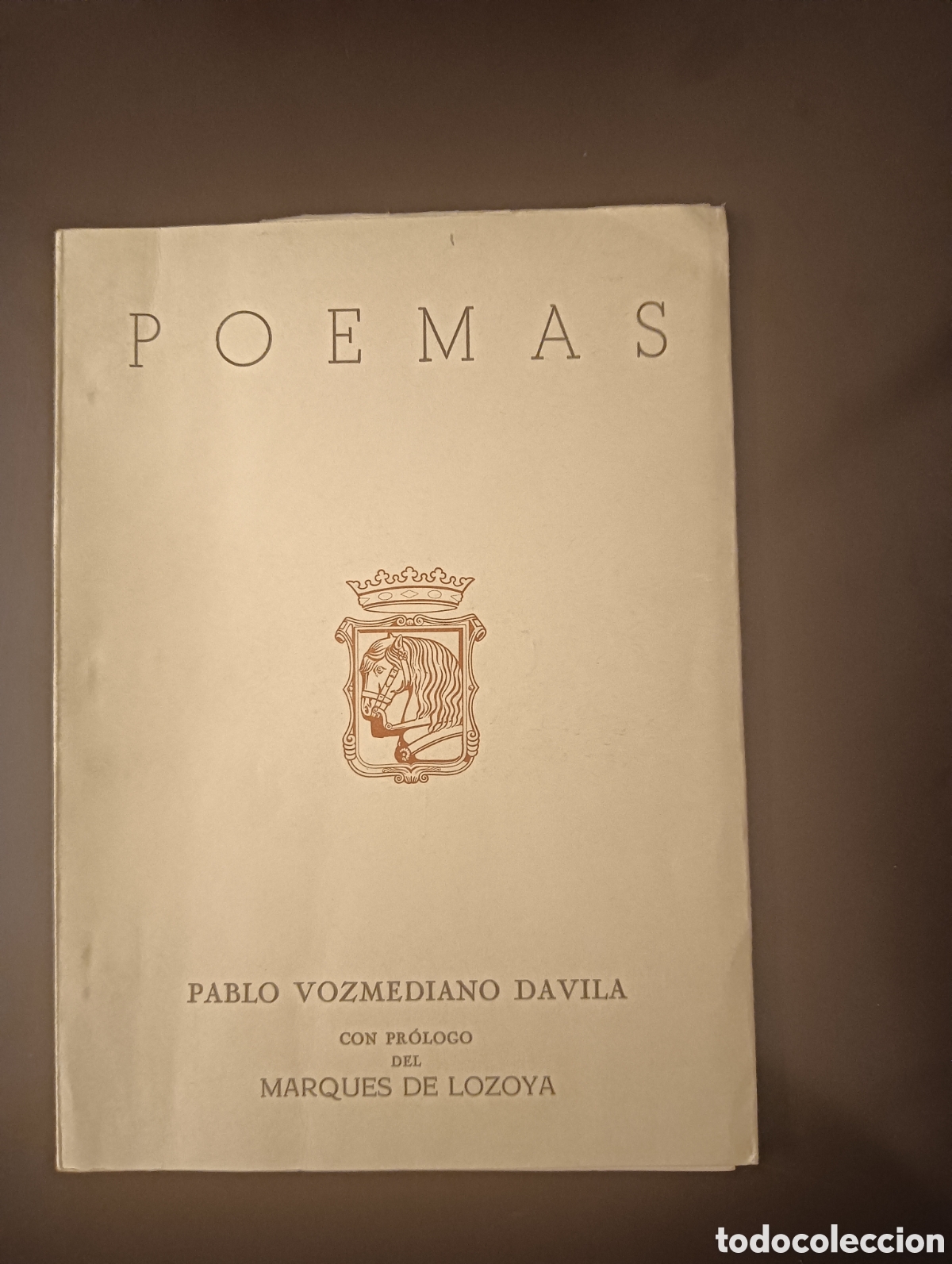Libros de segunda mano: POEMAS PABLO VOZMEDIANO DAVILA PROLOGO MARQUES DE LOZOYA 1974