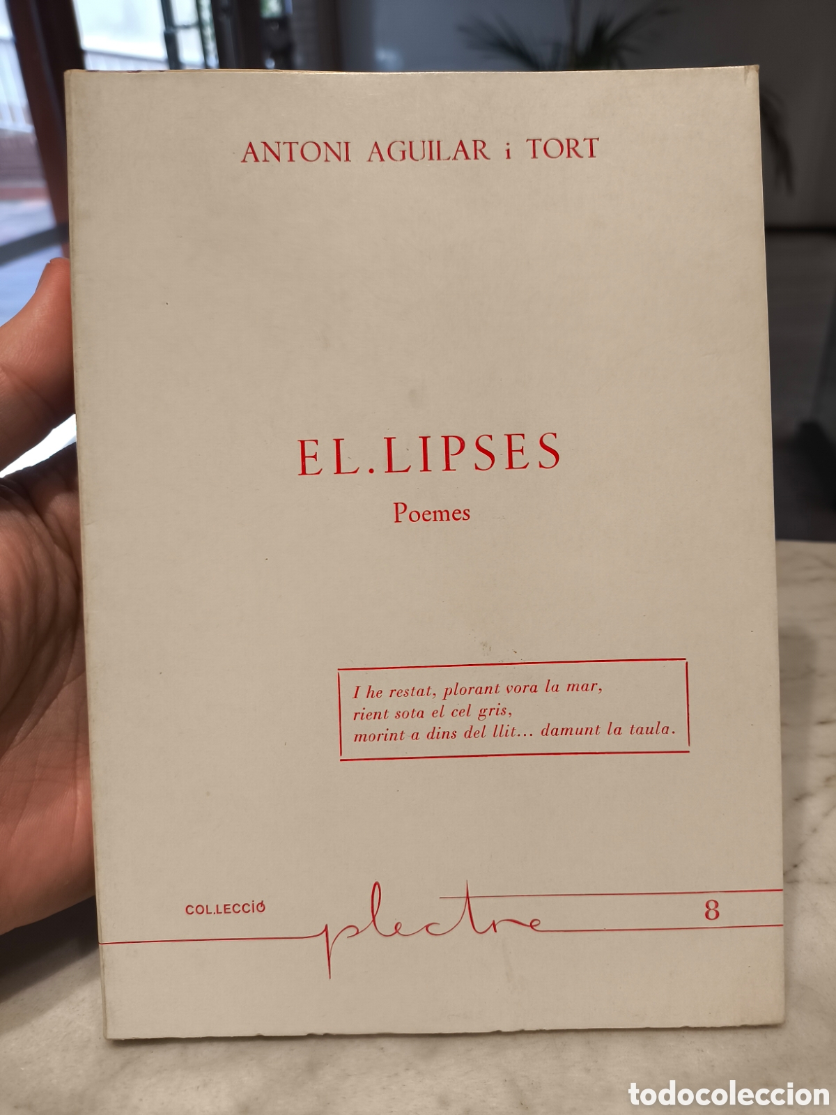 Livros em segunda m&atilde;o: Col leccio Plectre num. 08 El.lipsis ( poemes ) / Antoni Aguilar i Tort