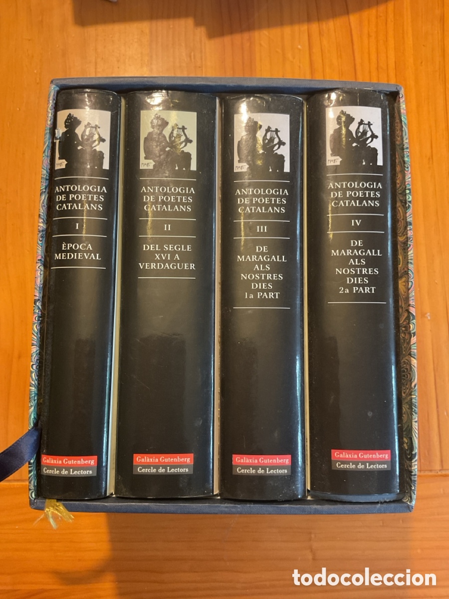 Libri di seconda mano: ANTOLOGIA DE POETES CATALANS &ndash; UN MIL&middot;LENNI DE LITERATURA &ndash; 4 VOLUMS
