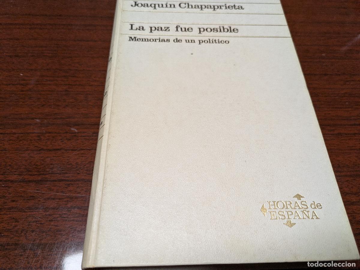 Libros de segunda mano: la paz fue posible &ndash; joaquin chapaprieta - 1971