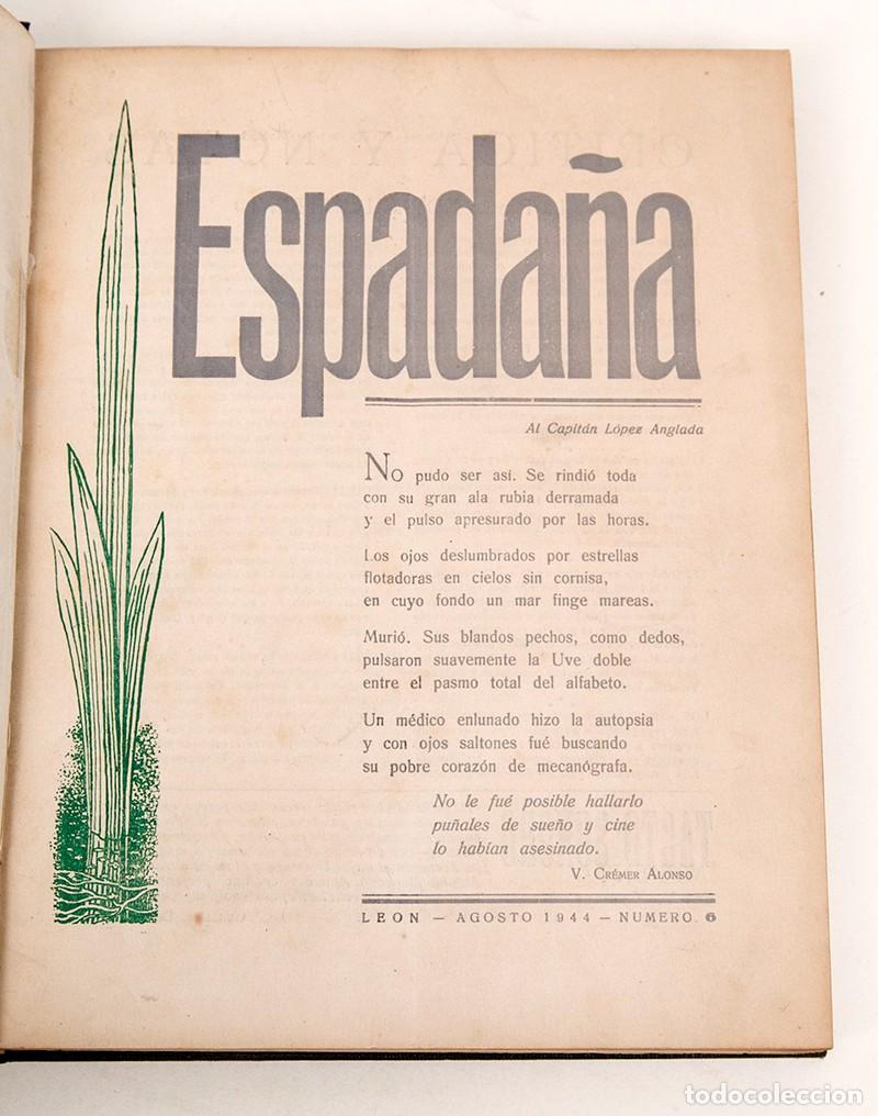Libri di seconda mano: ESPADA&Ntilde;A : REVISTA DE POES&Iacute;A Y CR&Iacute;TICA - LEON 1944-51 - VARIOS N&Uacute;MEROS ENCUADERNADOS (15)
