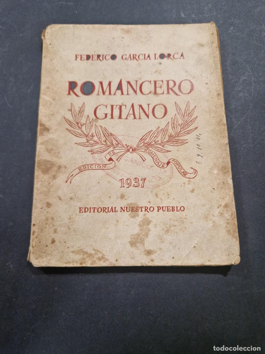 Second hand books: ROMANCERO GITANO - FEDERICO GARCIA LORCA - EDICION A&Ntilde;O 1937