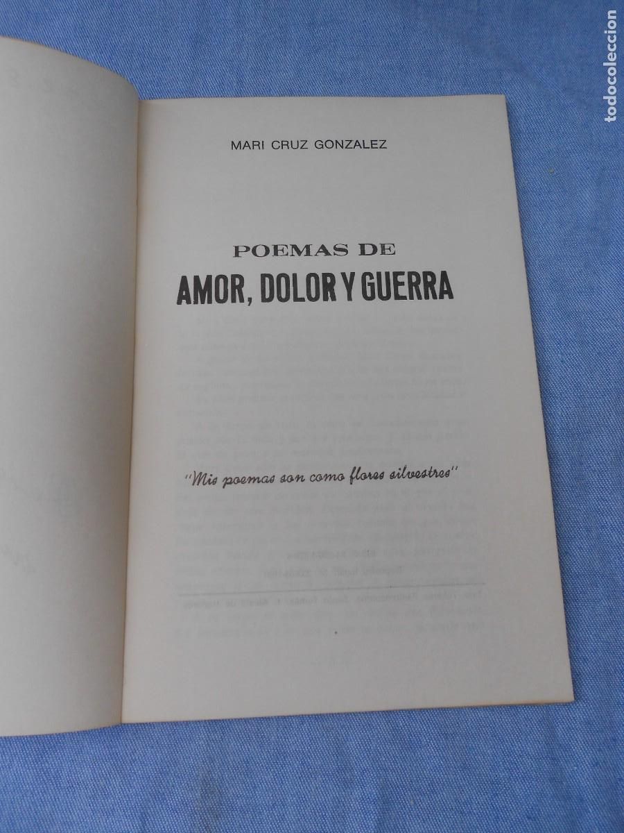 Libros de segunda mano: POEMAS DE AMOR, DOLOR Y GUERRA - Foto 3