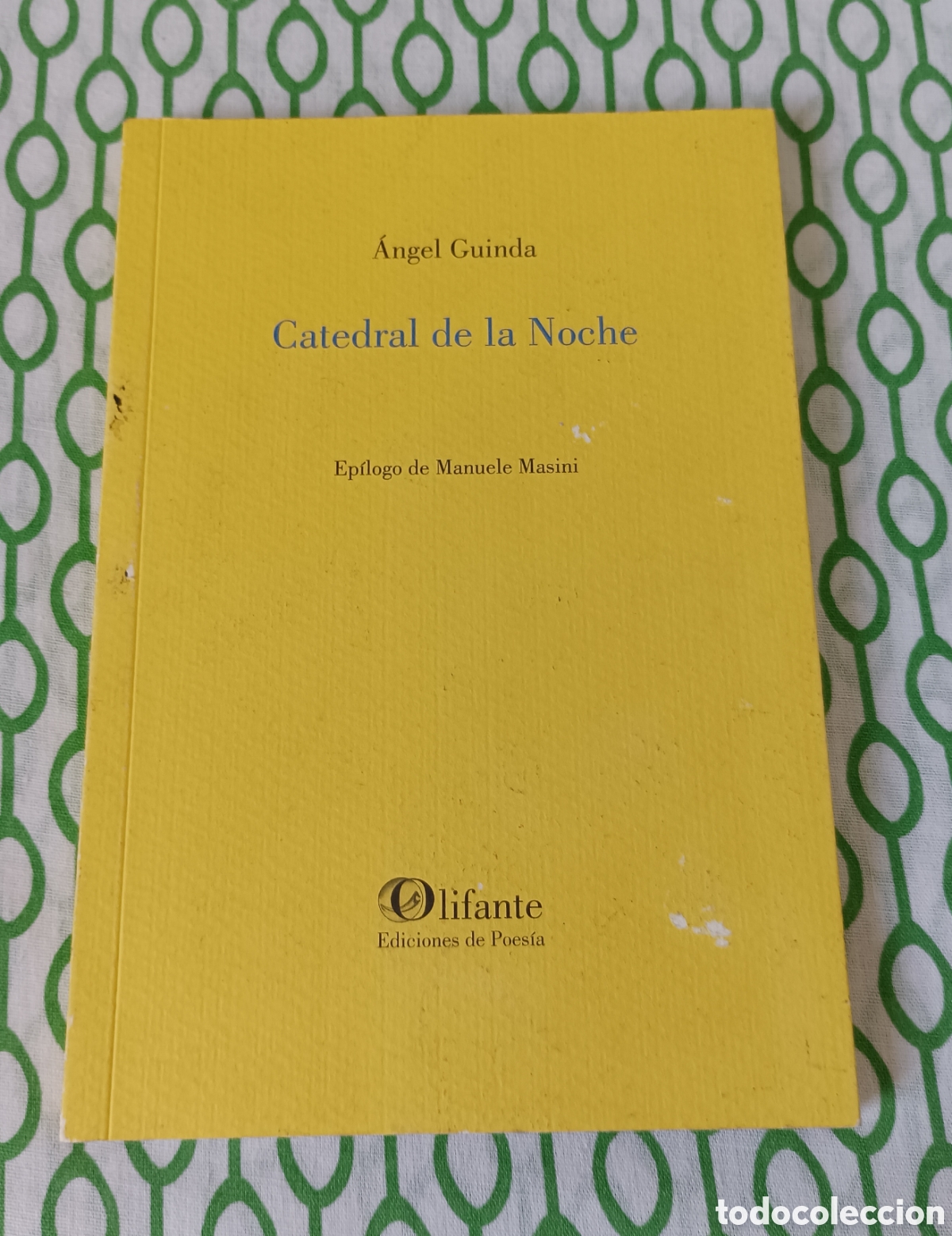 Livres d'occasion: Libro de poes&iacute;a CATEDRAL DE LA NOCHE, &Aacute;ngel Guinda. Ep&iacute;logo de Manuele Masini. Olifante, 2015.