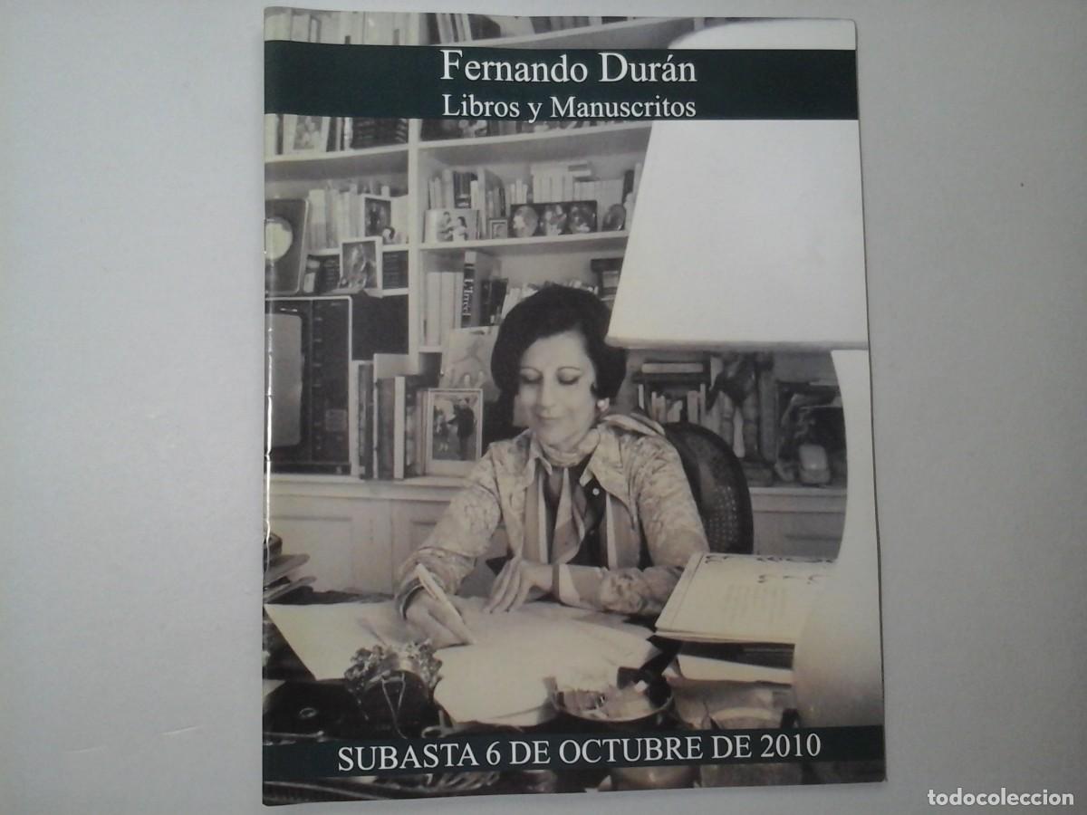 Gebrauchte B&uuml;cher: LEGADO CULTURAL DE DO&Ntilde;A FINA DE CALDERON. FERNANDO DURAN SUBASTAS 2010. FEDERICO GARC&Iacute;A LORCA ...