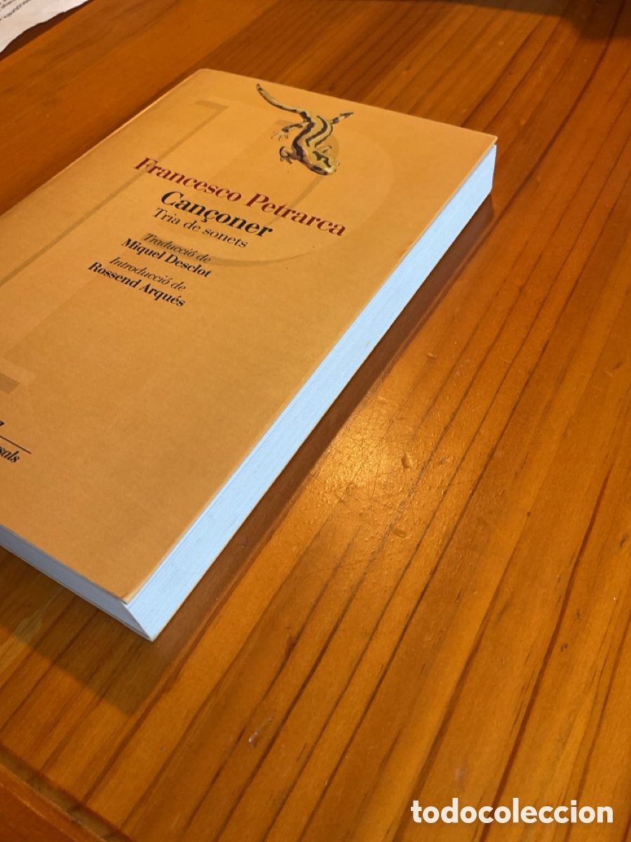 Libros de segunda mano: FRANCESCO PETRARCA &ndash; CAN&Ccedil;ONER. TRIA DE SONETS &ndash; PROA, 2003 - Foto 2