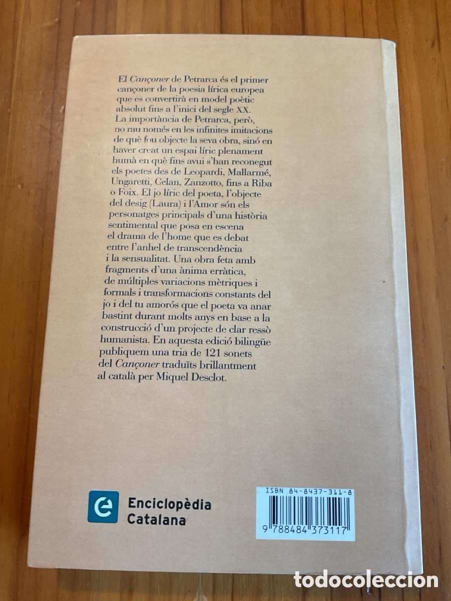 Libros de segunda mano: FRANCESCO PETRARCA &ndash; CAN&Ccedil;ONER. TRIA DE SONETS &ndash; PROA, 2003 - Foto 3