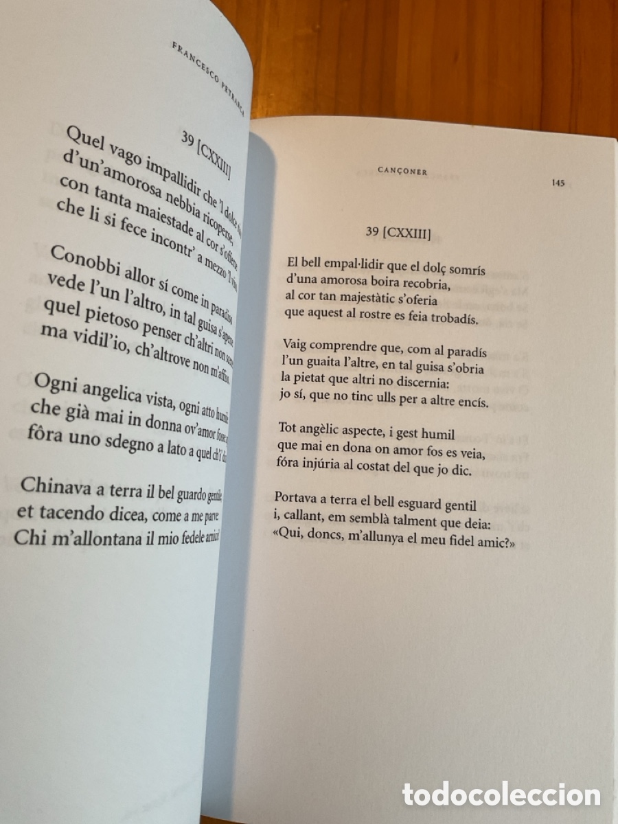 Libros de segunda mano: FRANCESCO PETRARCA &ndash; CAN&Ccedil;ONER. TRIA DE SONETS &ndash; PROA, 2003 - Foto 5