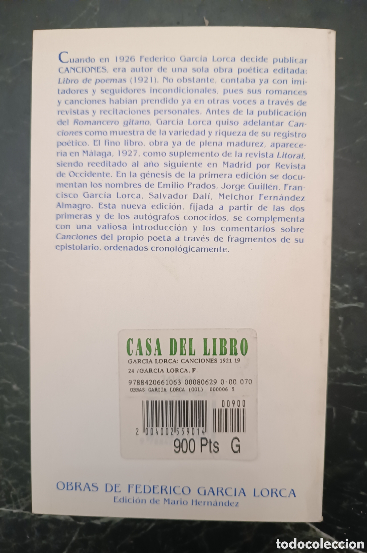 Libros de segunda mano: Canciones (1921-1924) - Foto 2