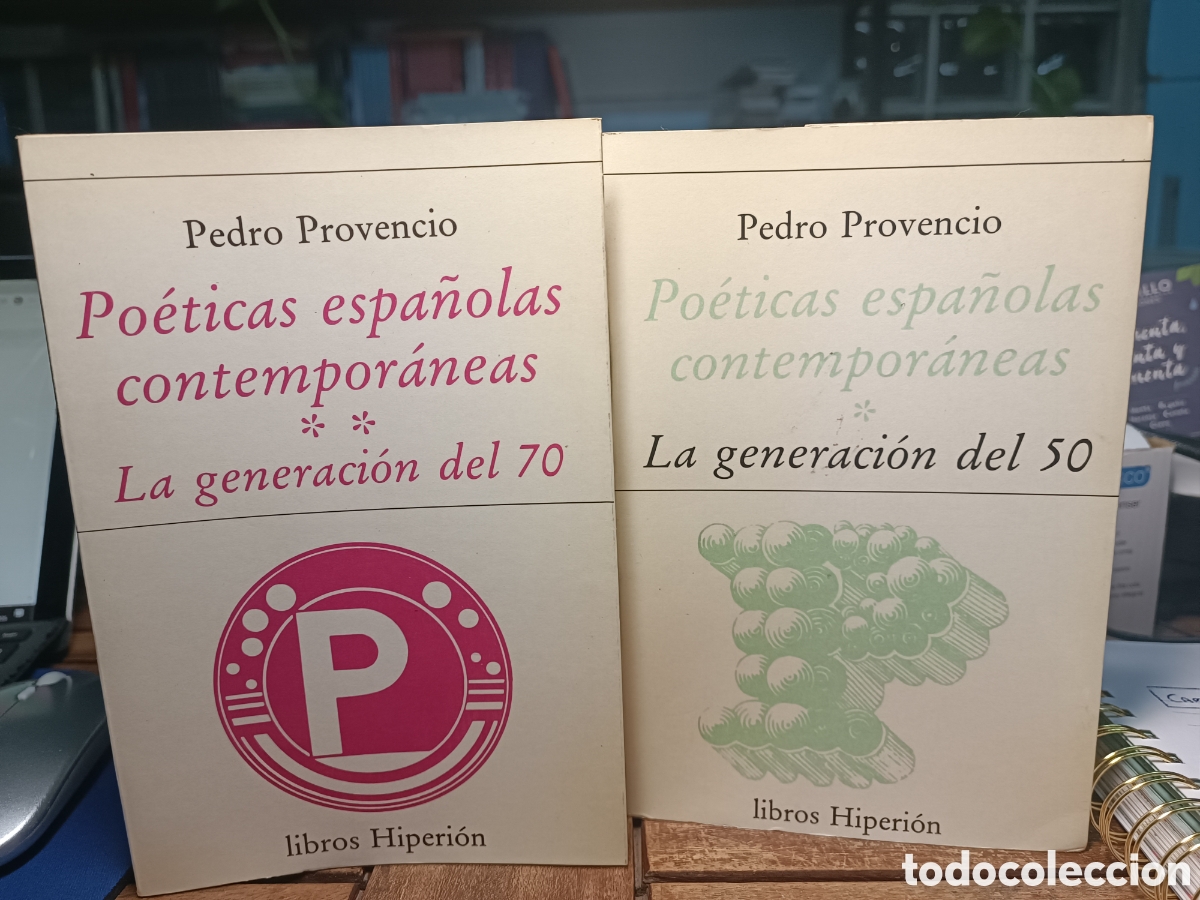 Libros de segunda mano: Po&eacute;ticas espa&ntilde;olas contempor&aacute;neas 1 Y 2 Pedro Provencio LA GENERACION DEL 50 Y 70 HIPERION 1 ED