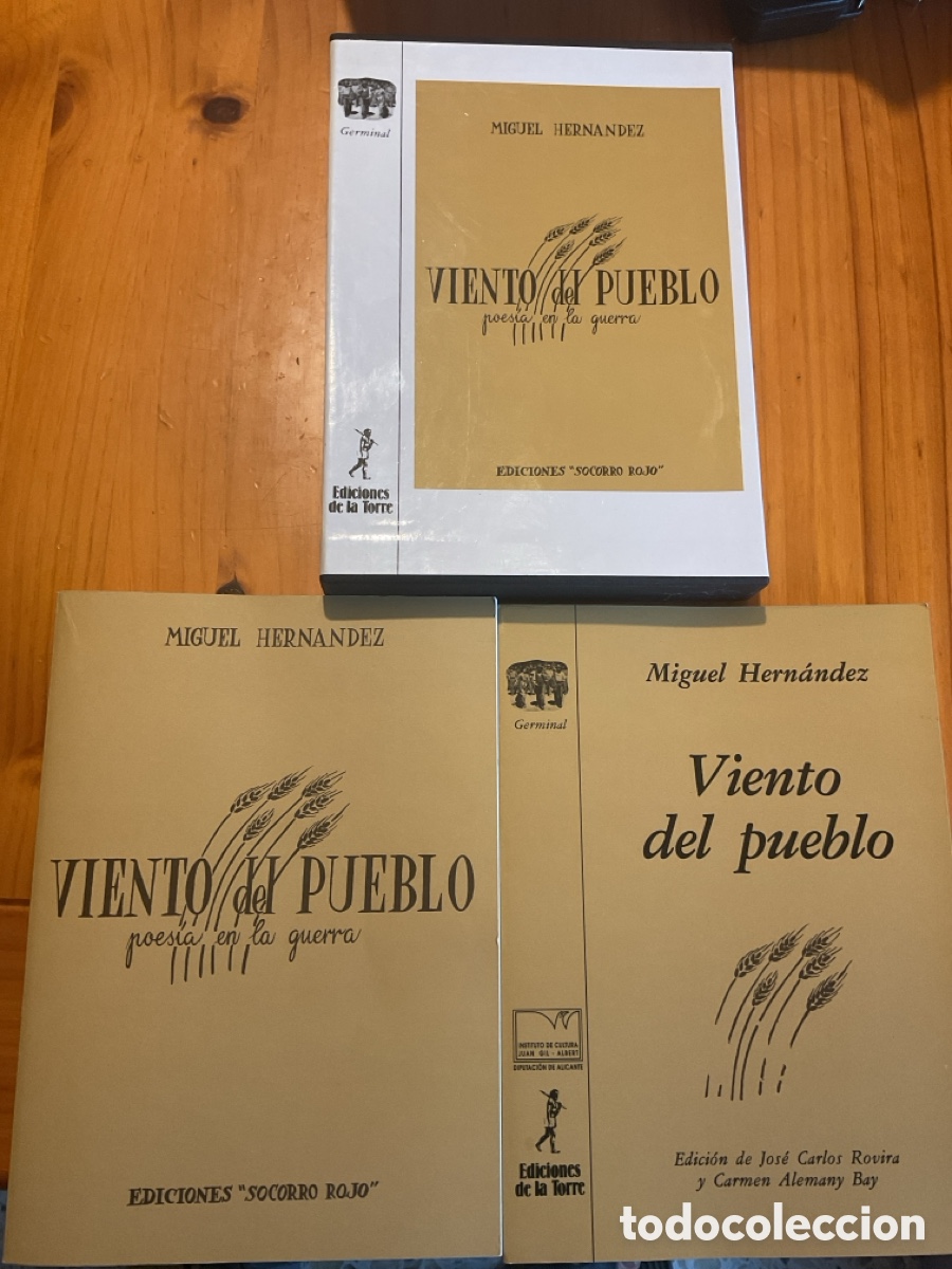 Libros de segunda mano: Miguel Hern&aacute;ndez &ndash; Viento del pueblo &ndash; Edici&oacute;n facs&iacute;mil &ndash; Ediciones de la Torre, colecci&oacute;n Germinal