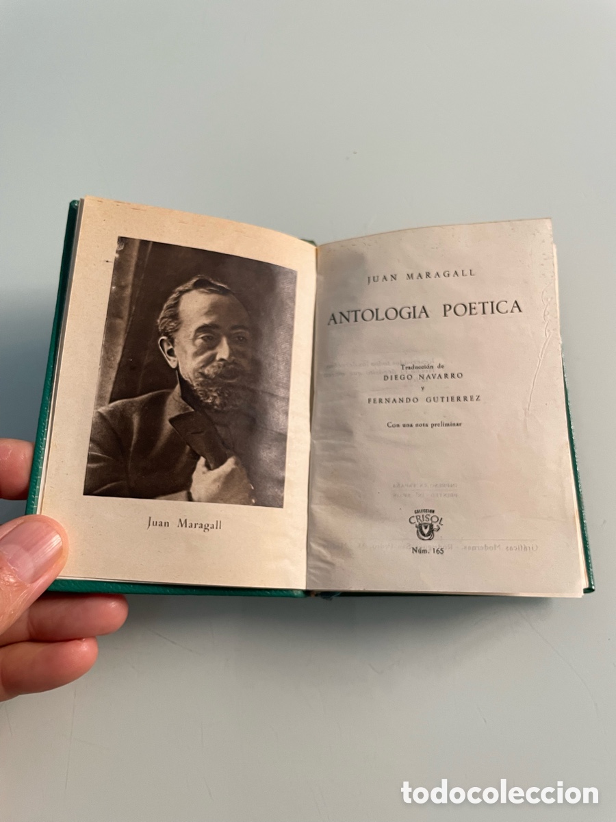 Libros de segunda mano: Antolog&iacute;a po&eacute;tica. Juan Maragall. Aguilar crisol n&uacute;mero 165. 1946
