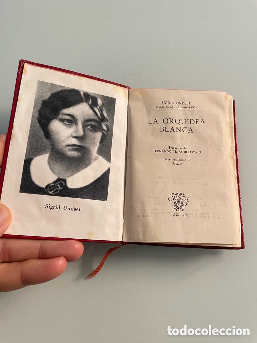 Libros de segunda mano: La orqu&iacute;dea blanca. Sigrid undset. Aguilar crisol n&uacute;mero 383. 1963