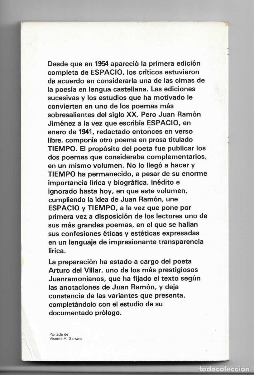 Libros de segunda mano: TIEMPO Y ESPACIO - JUAN RAMON JIMENEZ - EDAF - Foto 2