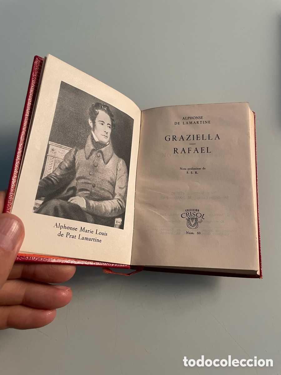 Libros de segunda mano: Graziella Rafael. Alphonse de Lamartine. Aguilar crisol n&uacute;mero 60. 1961
