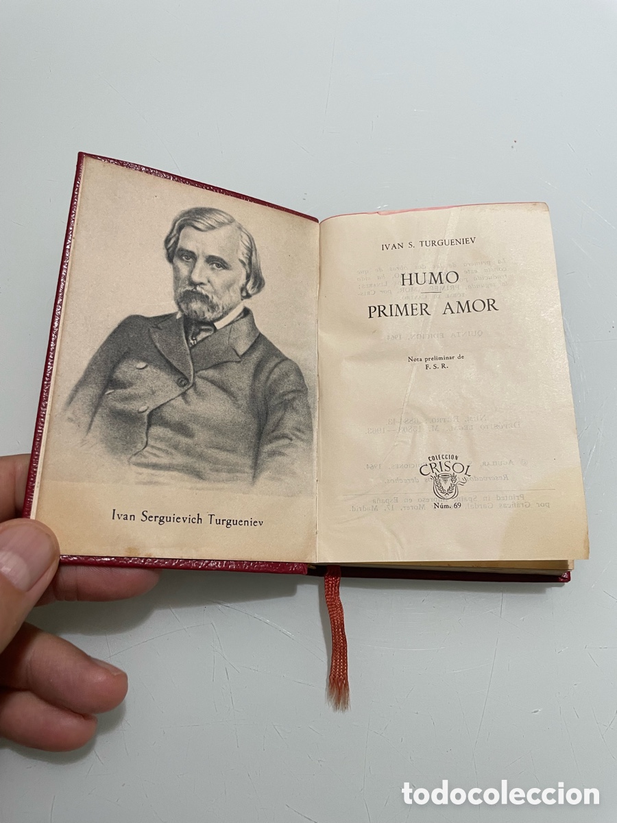 Libros de segunda mano: Humo primer amor. Ivan S. Turgueniev. Aguilar crisol n&uacute;mero 69. 1964