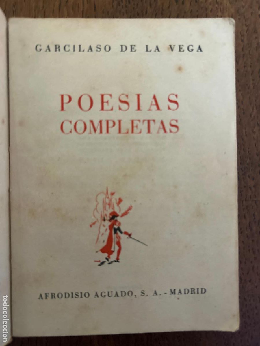 Libros de segunda mano: Garcilaso de la Vega. Poes&iacute;as completas. Afrodisio Aguado, Madrid, 1949