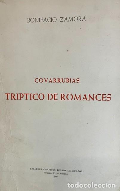 Libros de segunda mano: Covarrubias. Tr&iacute;ptico de romances, de Bonifacio Zamora