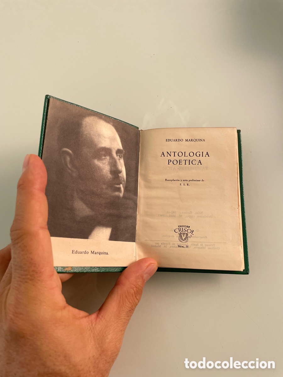 Libros de segunda mano: Antolog&iacute;a Po&eacute;tica. Eduardo Marquina. Aguilar Crisol 31. 3&ordf; ed. 1961