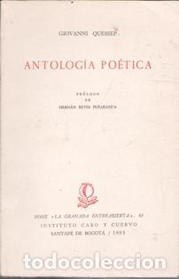 Libros de segunda mano: Antolog&iacute;a po&eacute;tica, Giovanni Quessep
