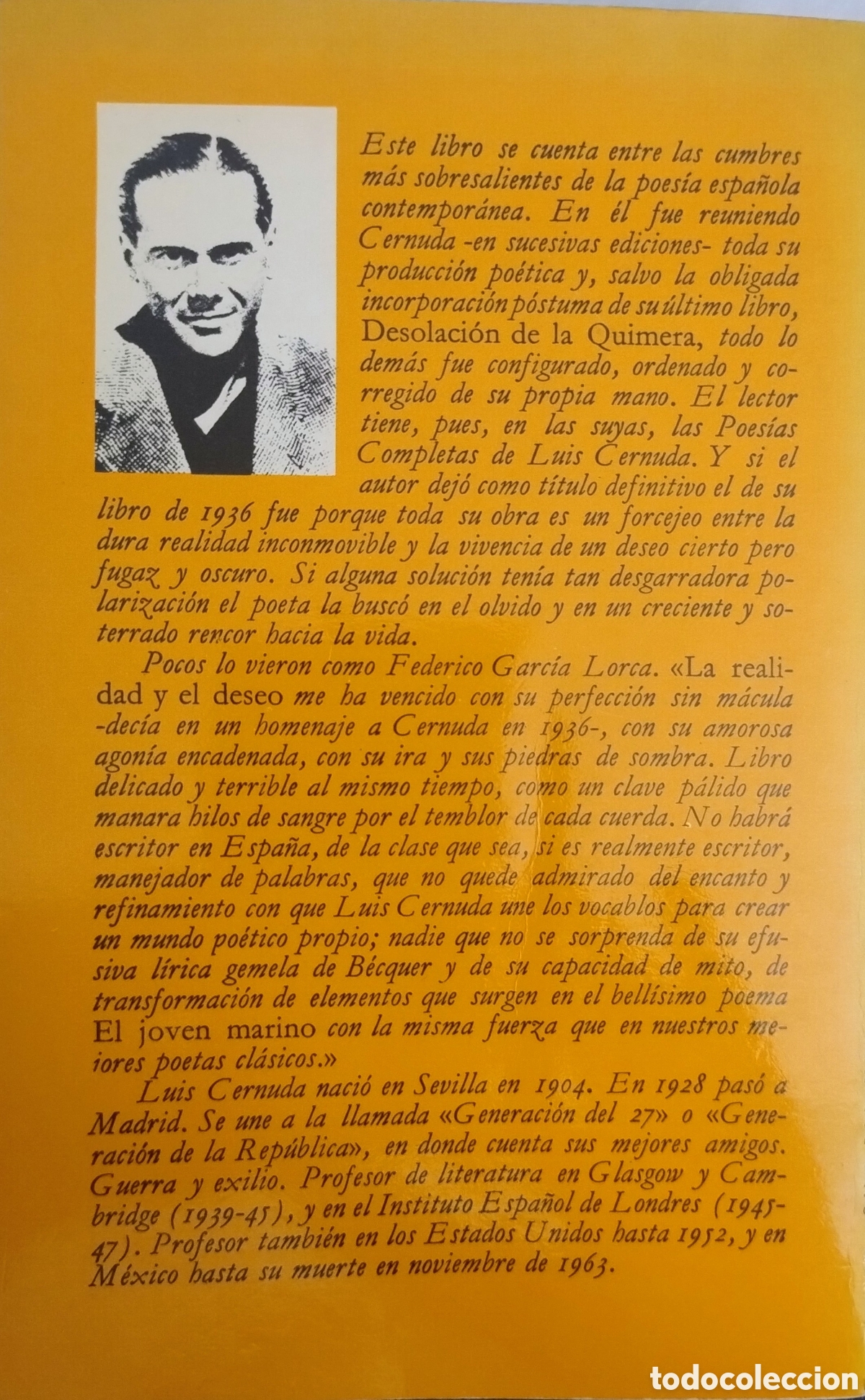 Libros de segunda mano: La realidad y el deseo. Luis Cernuda - Foto 2