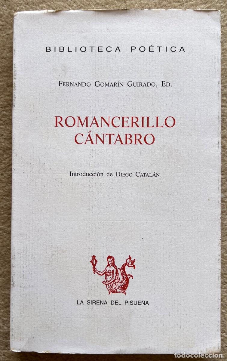 Libros de segunda mano: Romancerillo C&aacute;ntabro - Fernando Gomar&iacute;n Guirado - Cantabria, 1997