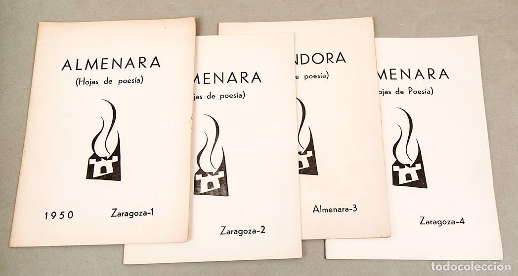 Libros de segunda mano: ALMENARA (HOJAS DE POES&Iacute;A) - ZARAGOZA 1950-52 - COMPLETA